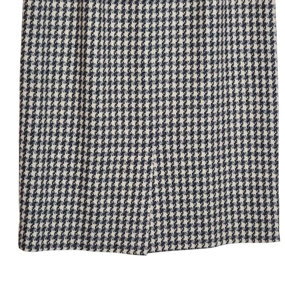 Pendleton Wool Houndstooth Pencil Midi Skirt Blac… - image 8